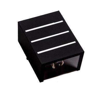 Imagem de Kit 3 Arandelas Preto 2 Focos E 3 Frisos Parede Ar1612