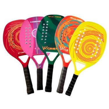 Imagem de Raquete Para Beach Tennis Profissional Em Fibra Carbono, Leve Confortá