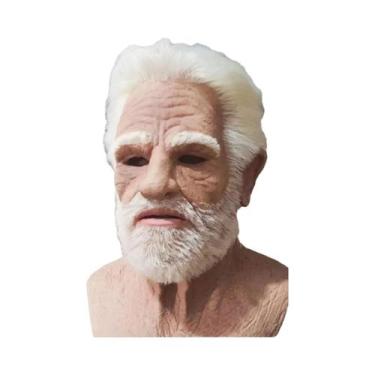 Imagem de Máscara Realista De Velho Para Halloween, Máscara De Rosto Inteiro Par