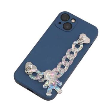 Imagem de Capa De Telefone Com Cadeia De Urso De Acrílico Colorido E Acessórios 