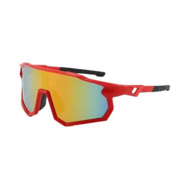 Imagem de Óculos De Ciclismo Unissex Com Lentes Grandes À Prova De Vento E UV 20