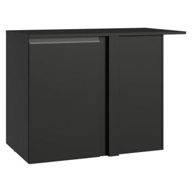 Imagem de Balcão De Canto 1 Porta Suspenso Preto Nice Madesa Preto