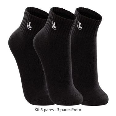 Imagem de Meia Lupo Sapatilha - Kit 3 pares Ref. 3223.089, Preto, 45 ao 48