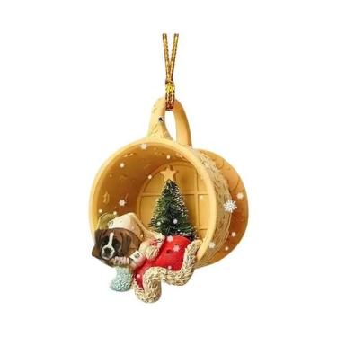 Imagem de Pingente De Cão Para Árvore De Natal, Enfeite Pendurável De Bolso Neva