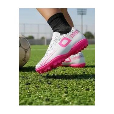 Imagem de Chuteira Infantil Society Pro - Pro Soccer, Branco, Rosa, 27