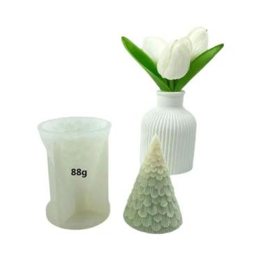 Imagem de Molde De Silicone 3D De Árvore De Natal Com Borboleta E Folha Para Sab