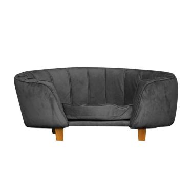 Imagem de Poltrona Cama Pet Laddi Veludo Grafite Divini