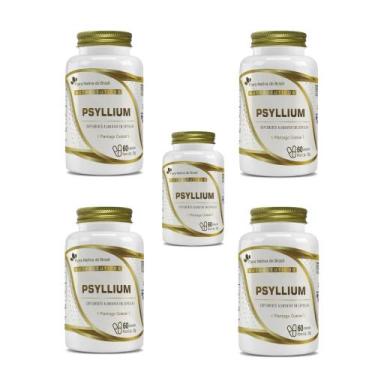 Imagem de Kit 5x Psyllium 5x60 cps Flora Nativa Sabor:Sem sabor - Flora Nativa d