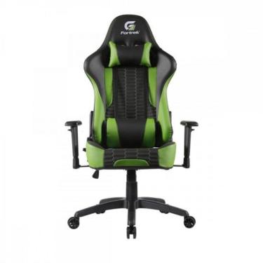 Imagem de Cadeira Gamer Cruiser [F002] com Revestimento Sintético, Encosto Reclinável 155º e Balanço Relaxante Preto, Verde