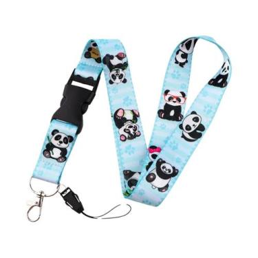 Imagem de Cordão De Pescoço Com Estampa De Borboleta E Lua, Suporte Para Crachá 