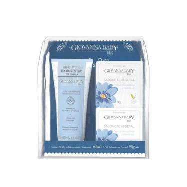 Imagem de Loção Hidratante Giovanna Baby Blue Edição Limitada 50ml + Sabonete 90