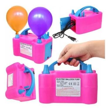 Imagem de Inflador Elétrico Balões Napoles 600W 2 Bicos Potente Festa - Congratu
