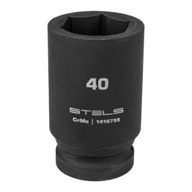 Imagem de Soquete Impacto Longo 40mm Hex Cr-Mo Stels