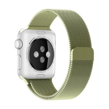 Imagem de Pulseira Milanese Compatível Para Watch 42mm 44mm e 45mm - Verde Escur