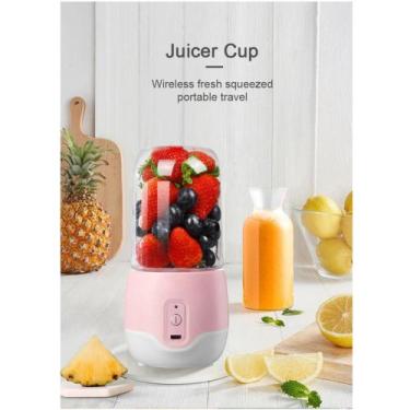Imagem de Mini Liquidificador Portátil Usb ShaSuco Copo 4 Lamina Recarregavel - 