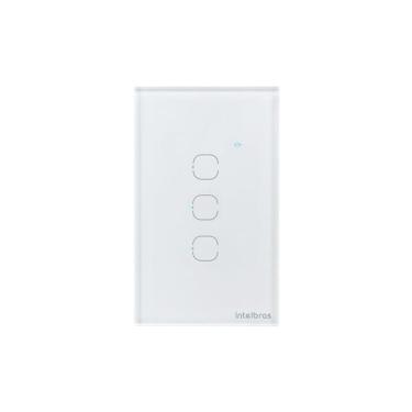 Imagem de Interruptor Smart Wi-Fi Touch EWS 1003 Controle Via Aplicativo Izy Smart com 3 Teclas Branco