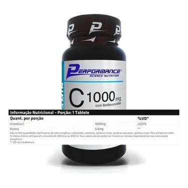Imagem de Vitamina C 1000mg Rutina 0,6mg Performance Nutrition 100tab - Congratu