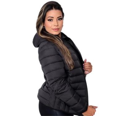 Imagem de Jaqueta Feminina Puffer Nylon FMF  Isolamento Térmico Blusa de Frio-Feminino