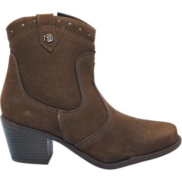 Imagem de Bota Country Feminina Texana Com Zíper Cano Baixo Bico Fino Rodeio Wester Conforto Moda...