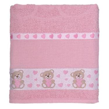 Imagem de Toalha Banho Infantil Macia Kids Ponto Cruz 75x110cm 100% Algodão - LM