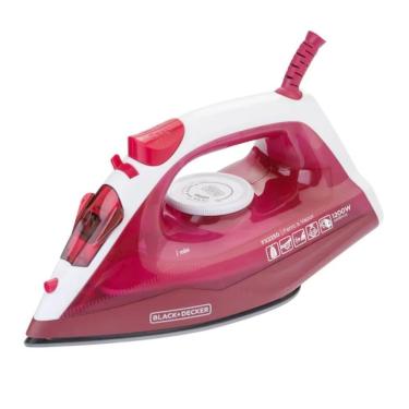 Imagem de Ferro a Vapor Black + Decker FX2250-B2 1200W Base Antiaderente para Passar Roupas 220V
