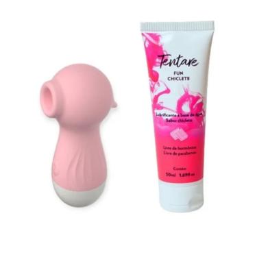 Imagem de Kit Sugador de Clitóris Small Seahorse com Lubrificante Fun Chiclete em Silicone e ABS...