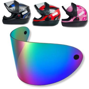 Imagem de Viseira Capacete San Marino Taurus Original 2mm - POLIVISOR, Camaleão