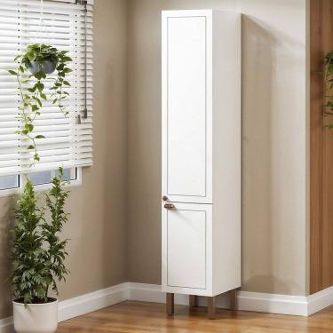 Imagem de Armário Paneleiro 2 Portas Provençal Americano Conecta Branco Fosco