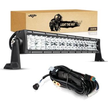 Imagem de Barra de Luz LED Auxbeam de 22 pulgadas 120W Combo de Haz Spot y Flood