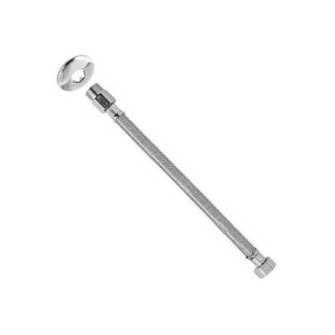 Imagem de Engate Flexível para Chuveiro Inox 30cm Passagem Interna 8mm Inox Bluk