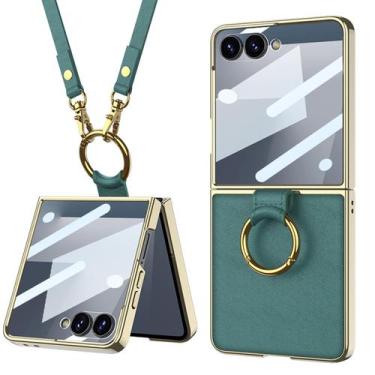 Imagem de Funda Lunivop para Samsung Galaxy Z Flip 7 con Correa y Soporte de Ani