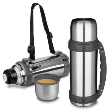 Imagem de Garrafa Térmica com Alça para 1,2L All Grey - Desembrulha