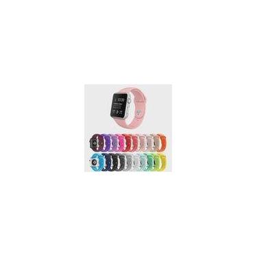 Imagem de Pulseira Silicone para Apple Watch 38mm e 40mm - rosa areia - worldwid