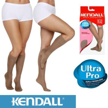 Imagem de Kit 2 Meias 3/4 Kendall Feminina Com Ponteira Média Compressão Para In