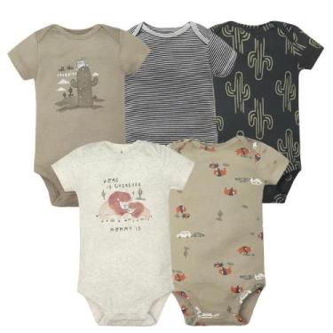 Imagem de Macacão Bebê de Algodão (5 Unidades) - Kit de Roupas para Recém-Nascid