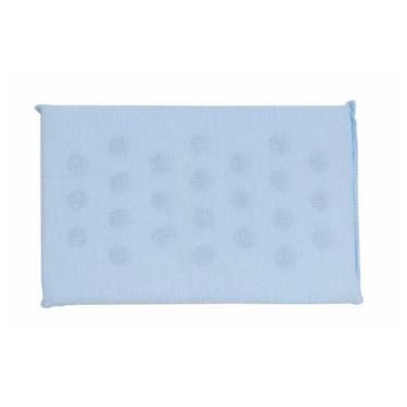 Imagem de Travesseiro Bebê Espuma Liso Azul Com Furos Papi