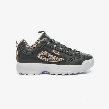 Imagem de Tênis Fila Disruptor Animal Print Infantil - Original, 33, Preto