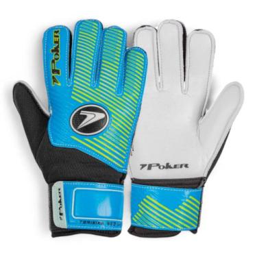 Imagem de Luva De Goleiro Poker Trainning Neo Jr Infantil, Azul, 5