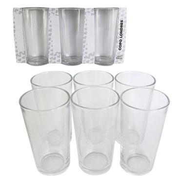 Imagem de Conjunto de 06 Copos de Vidro Londres 240ml - Praticasa