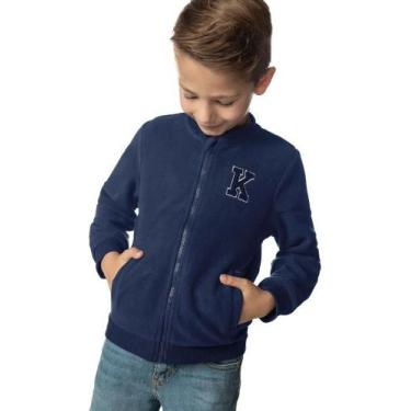 Imagem de Jaqueta Infantil Moletom Menino Casaco Inverno 100% Algodão - Rovitex 
