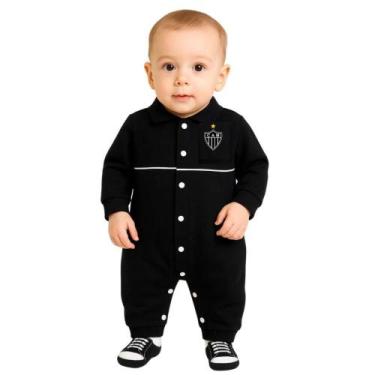 Imagem de Macacão Bebê Atlético MG Longo Chuteira Oficial, P