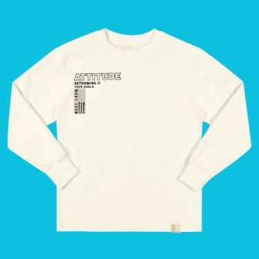 Imagem de Camiseta Manga Longa Menino em Algodão Pérola - Angerô, 14
