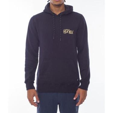 Imagem de Moletom Hurley Canguru Originals WT24 Masculino Preto, Preto, M