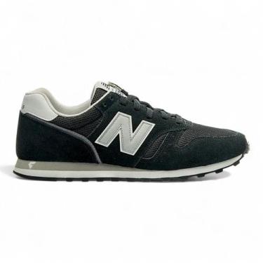 Imagem de Tênis New Balance 373v2 Masculino, 44, Preto, Prata