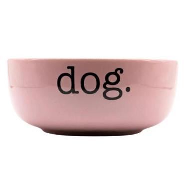 Imagem de Comedouro Cerâmica P Pet Injet Dog Rosa para Cães