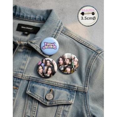 Imagem de Botton GEDUMIX New Jeans Kpop 2.0 - 3 Peças, 3.5cmØ Alfinete
