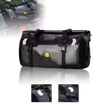 Imagem de Bolsa Estanque Traseira Moto Impermeavel Alforge Lona 66 L COR:PRETO -