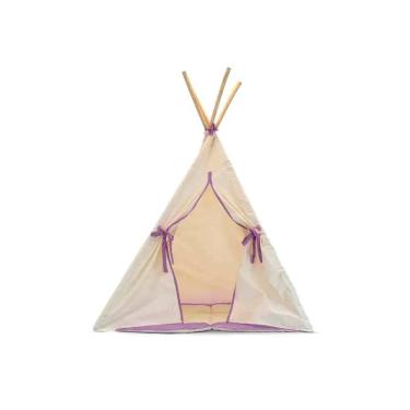 Imagem de Cabana Infantil Nash de Algodão com Design Exclusivo para Crianças Lilás Brics