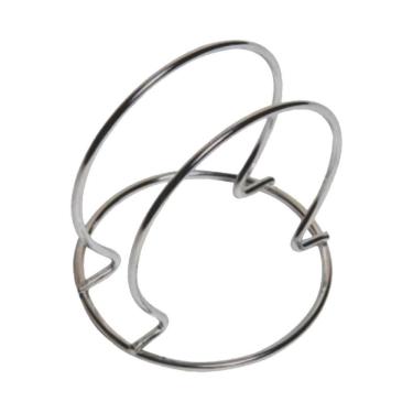 Imagem de Suporte para Guardanapo Circular em Arame Galvanizado 8x8CM Resistente à Corrosão Aramefer