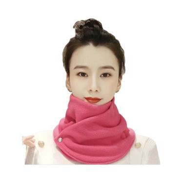 Imagem de Cachecol Térmico De Fleece Para Inverno, Protetor Contra Frio, Para Es